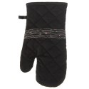 Rękawica kuchenna bawełniana czarna z magnesem SERCE 30cm ORION 152192