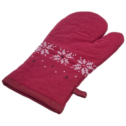 Rękawica kuchenna bawełniana czerwona z magnesem 30.5cm ORION 153901