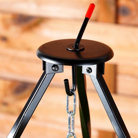 Stojak na kociołek garnek na ognisko trójnóg ruszt żeliwny 120cm ORION 111056