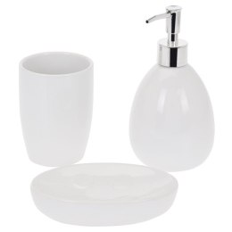 Zestaw łazienkowy biały 3 elementy BATHROOM SOLUTIONS 530709-B