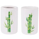 Zestaw łazienkowy ceramiczny biały bambus 310ml 4 elementy BATHROOM SOLUTIONS 569462