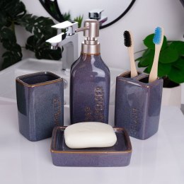 Zestaw łazienkowy ceramiczny granatowy 410ml 4 elementy BATHROOM SOLUTIONS 569464