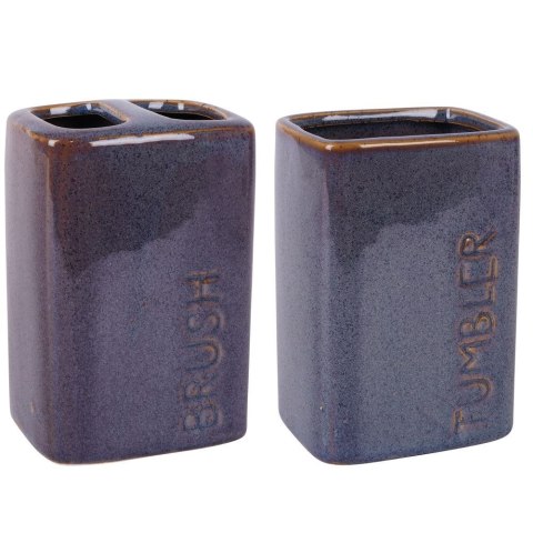 Zestaw łazienkowy ceramiczny granatowy 410ml 4 elementy BATHROOM SOLUTIONS 569464