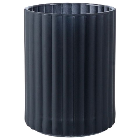 Zestaw łazienkowy do łazienki dozownik szklany czarny 400ml 3-ele VILDE 569397