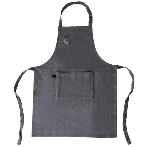 Fartuch kuchenny bawełniany wiązany ciemnoszary ORION 960869