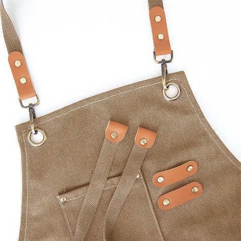 Fartuch kuchenny wiązany fartuszek brązowy ORION 960870