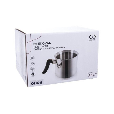 Garnek do gotowania mleka z płaszczem wodnym INDUKCJA stalowy 1.5L ORION 111872