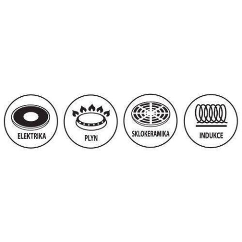 Garnek do gotowania szparagów makaronu stalowy z sitkiem ANETT 16 cm 4.2L ORION 111745