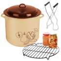 Garnek do wekowania gotowania słoików emaliowany z akcesoriami 3-ele ORION 111898