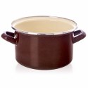 Garnek emaliowany indukcja na indukcję gaz BROWN 18 cm 2L ORION 113331