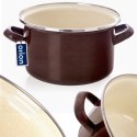 Garnek emaliowany indukcja na indukcję gaz BROWN 18 cm 2L ORION 113331