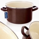 Garnek emaliowany indukcja na indukcję gaz BROWN 20 cm 3L ORION 113332