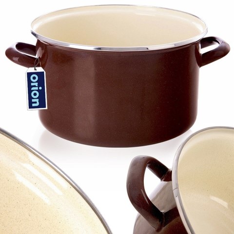 Garnek emaliowany indukcja na indukcję gaz BROWN 22 cm 4L ORION 113333