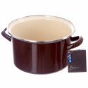 Garnek emaliowany indukcja na indukcję gaz BROWN 22 cm 4L ORION 113333