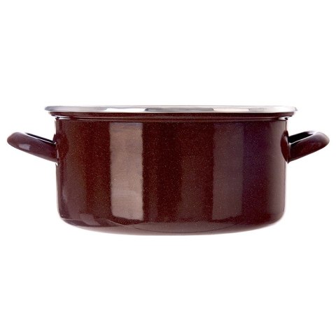 Garnek emaliowany indukcja na indukcję gaz BROWN 24 cm 4L ORION 113329