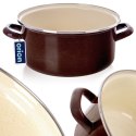 Garnek emaliowany indukcja na indukcję gaz BROWN 24 cm 4L ORION 113329