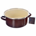 Garnek emaliowany indukcja na indukcję gaz BROWN 24 cm 4L ORION 113329