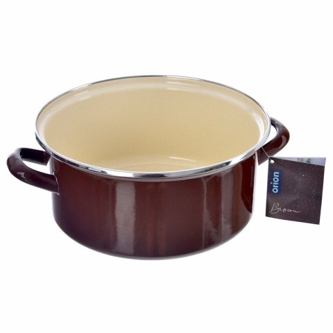 Garnek emaliowany indukcja na indukcję gaz BROWN 24 cm 4L ORION 113329