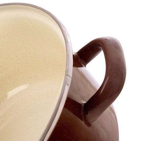 Garnek emaliowany indukcja na indukcję gaz BROWN duży 26 cm 5L ORION 113330