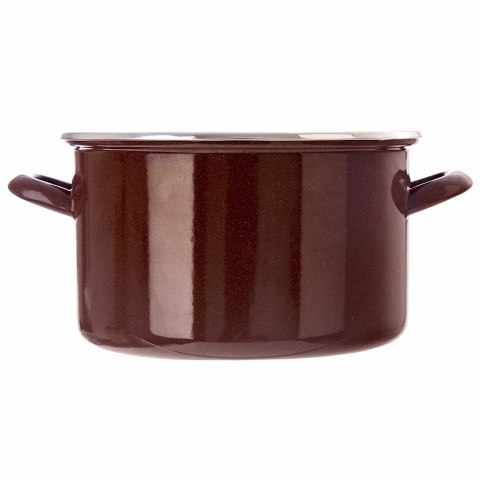 Garnek emaliowany indukcja na indukcję gaz BROWN duży 26 cm 6.5L ORION 113334