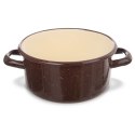 Garnek emaliowany indukcja na indukcję gaz brązowy BROWN 16 cm 1.5L ORION 113159