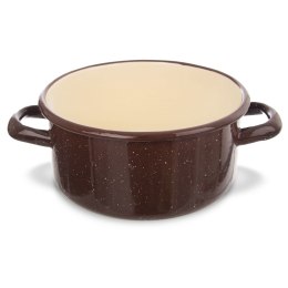 Garnek emaliowany indukcja na indukcję gaz brązowy BROWN 16 cm 1.5L ORION 113159