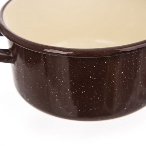 Garnek emaliowany indukcja na indukcję gaz brązowy BROWN 16 cm 1.5L ORION 113159