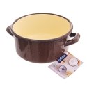 Garnek emaliowany indukcja na indukcję gaz brązowy BROWN 16 cm 1.5L ORION 113159