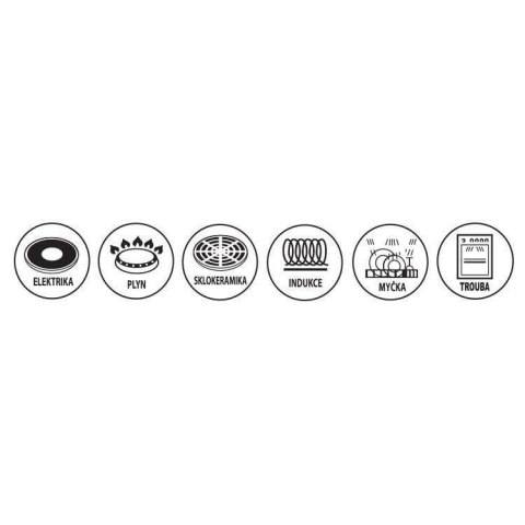 Garnek emaliowany z pokrywką indukcja 24 cm 4L BELIS 113056