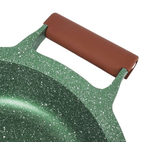 Garnek granitowy nieprzywierający na indukcję gaz z pokrywką OMEGA 20 cm 2.6L NAVA 10-255-030