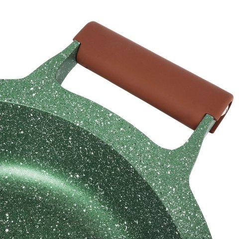 Garnek granitowy nieprzywierający na indukcję gaz z pokrywką OMEGA 24 cm 4.4L NAVA 10-255-031