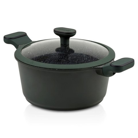 Garnek granitowy ze szklaną pokrywką indukcja IMPERIAL 20 cm 2.5L NAVA 10-302-060