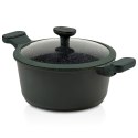 Garnek granitowy ze szklaną pokrywką indukcja IMPERIAL 24 cm 4.2L NAVA 10-302-061