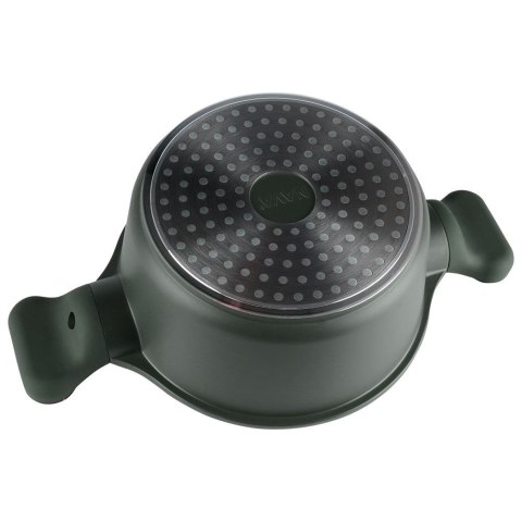 Garnek granitowy ze szklaną pokrywką indukcja IMPERIAL 24 cm 4.2L NAVA 10-302-061