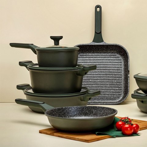 Garnek granitowy ze szklaną pokrywką indukcja IMPERIAL 24 cm 4.2L NAVA 10-302-061