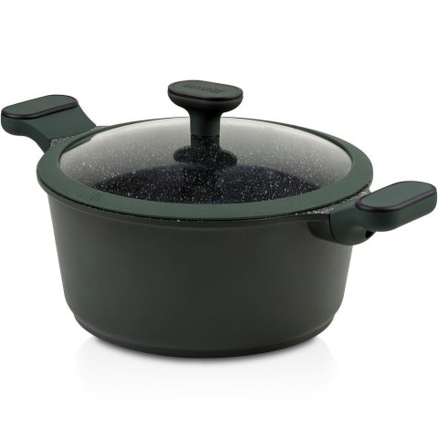 Garnek granitowy ze szklaną pokrywką indukcja IMPERIAL 28 cm 6.5L NAVA 10-302-062