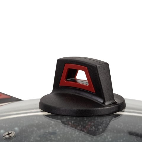 Garnek granitowy ze szklaną pokrywką indukcja TAURUS 20 cm 2.2L NAVA 10-144-070