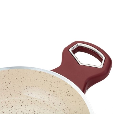 Garnek granitowy ze szklaną pokrywką indukcja TERRESTRIAL 28 cm 7.4L NAVA 10-044-015