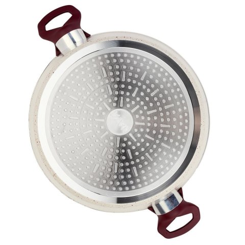 Garnek granitowy ze szklaną pokrywką indukcja TERRESTRIAL 28 cm 7.4L NAVA 10-044-015