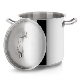 Garnek stalowy do gotowania z pokrywką indukcja 24 cm 11L ORION 113189