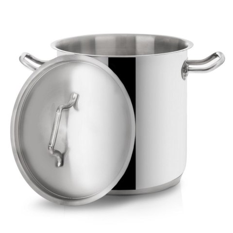 Garnek stalowy do gotowania z pokrywką indukcja 24 cm 11L ORION 113189