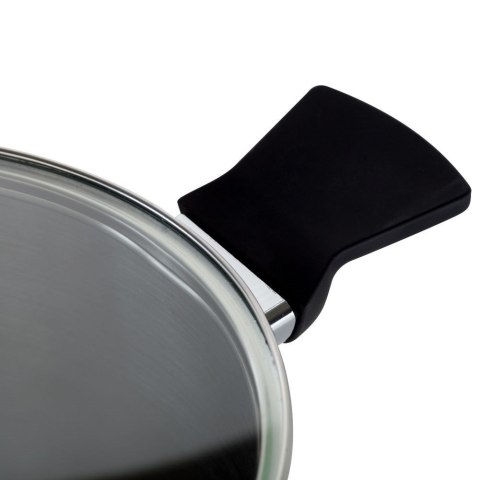 Garnek stalowy do gotowania z pokrywką indukcja ACER 24 cm 6L NAVA 10-268-003