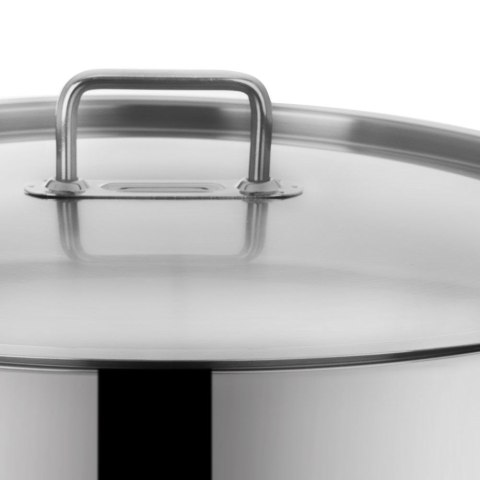 Garnek stalowy do gotowania z pokrywką indukcja duży 40 cm 30L ORION 113183