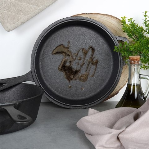 Garnek z patelnią żeliwne zestaw komplet 24 cm / 3.5L CAST LINE VILDE 199032