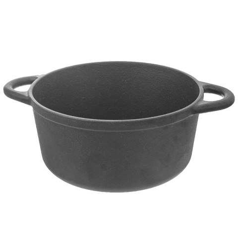 Garnek żeliwny z pokrywką ciężki na indukcję gaz LITINA 20 cm 2.7L ORION 113301