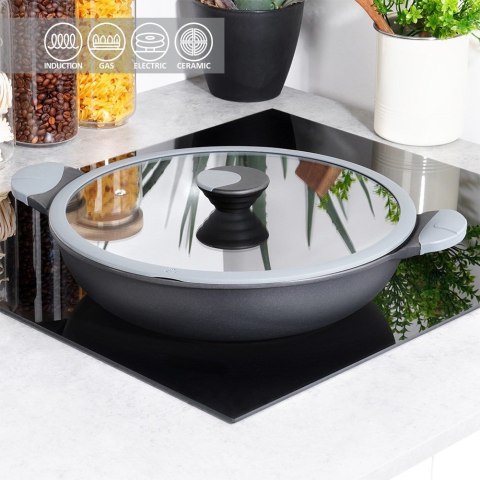 Patelnia głęboka nieprzywierająca wskaźnik nagrzania GALI 32 cm 5L ORION 113322