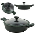 Patelnia granitowa głęboka ze szklaną pokrywką IMPERIAL 26 cm 3.5L NAVA 10-302-071