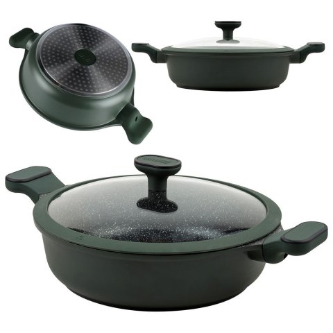 Patelnia granitowa głęboka ze szklaną pokrywką IMPERIAL 26 cm 3.5L NAVA 10-302-071