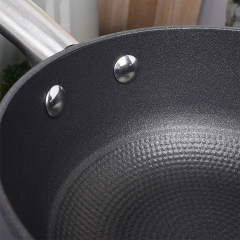 Rondel żeliwny ze szklaną pokrywką ciężki indukcja ATLAS 16 cm 1L NAVA 10-205-055