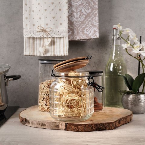 Słoik patentowy z klipsem szklany na przetwory dżem miód 1.1L EXCELLENT HOUSEWARE 259135